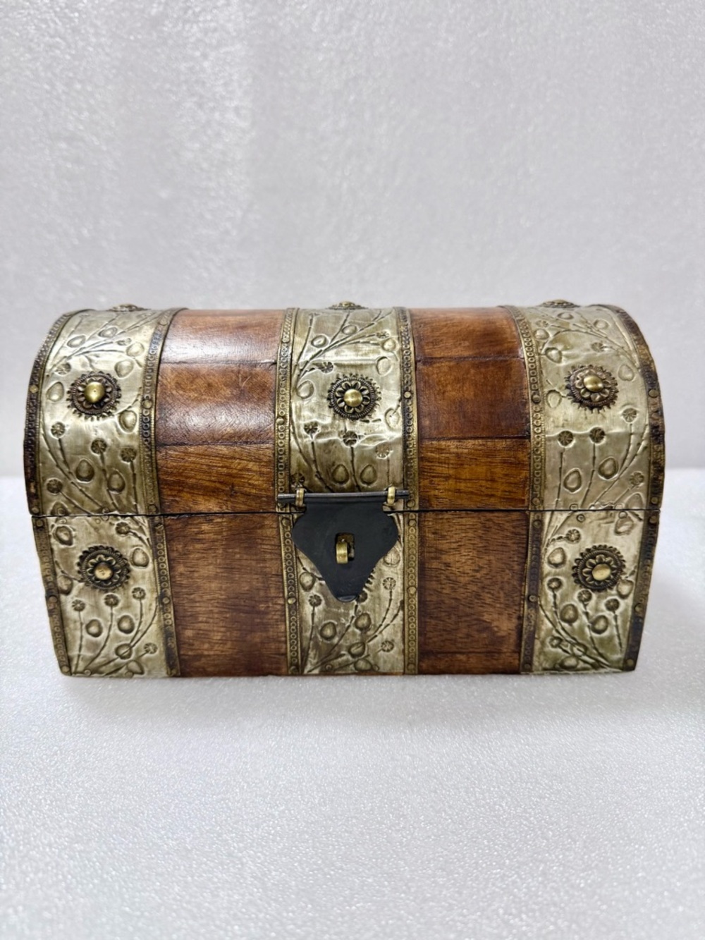 Vintage Wooden Chest jewelry holder